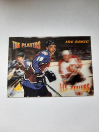 1995/1996 McDonalds Pinnacle Joe Sakic Hockey Card Checklist