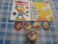 SIMPSONS BUNDLE DEAL:2 LARGE  POSTERS,COASTER SET+2 MAGS