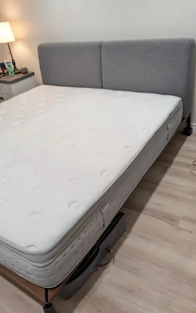 Structube King Bedframe & Mattress, View more