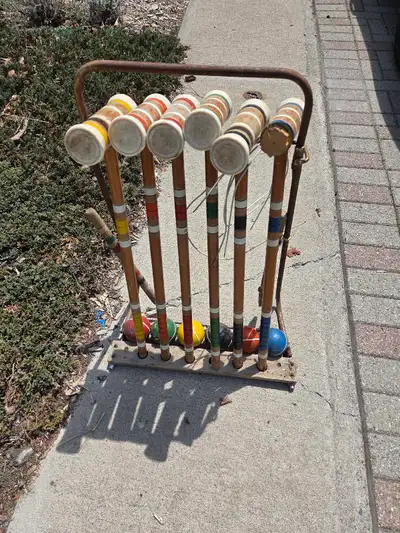 FREE - Vintage Croquet set, View more