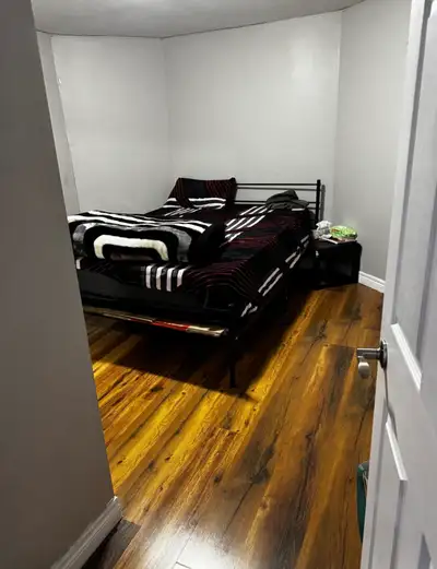 Room available for rent in two bedroom basement from 1 April . Vegetarian couple or two girls prefer...
