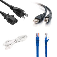 New & Used Power Cords, USB Printer cables, & Phone cords 4 sale