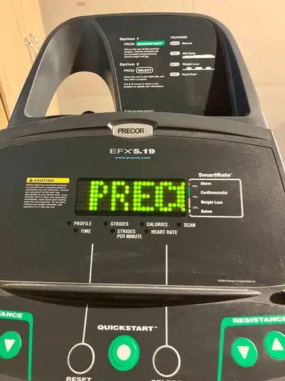 PRECOR Eliptical Trainer , View more