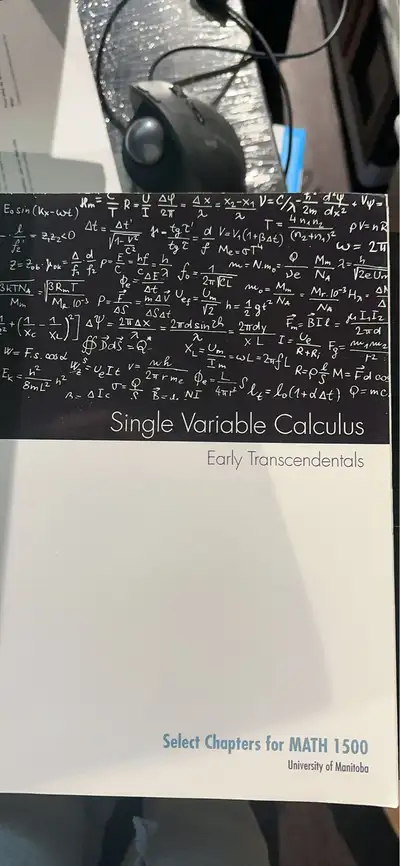 A set of Calculus textbooks for U of M, View more