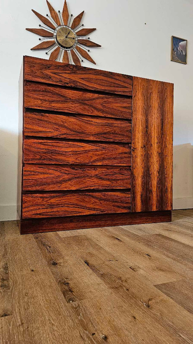 Rosewood 12-Drawer Dresser - Danish Midcentury  in Dressers & Wardrobes in Calgary