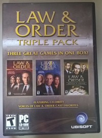 Law & Order Triple Pack PC Computer Software Video  - PC Ubisoft