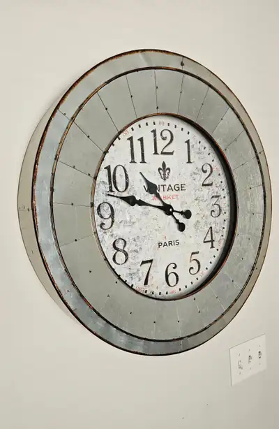 Industrial style 26" wall clock, View more