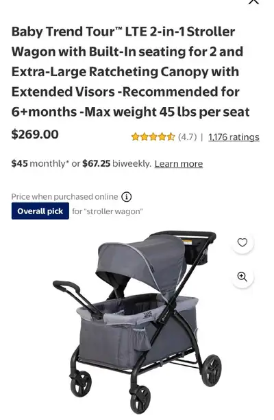 Babytrend Wagon Stroller, View more
