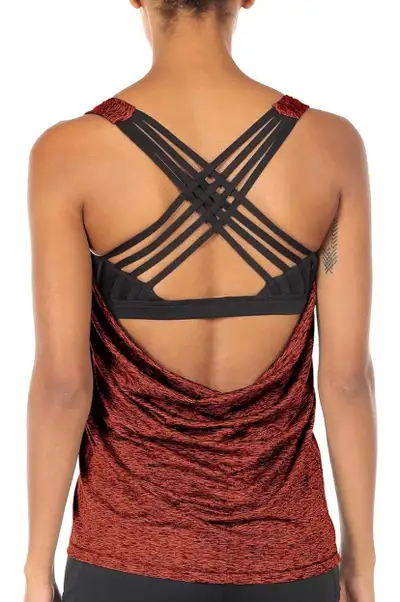 Workout Athletic Yoga Tank Tops - RED for women - XXL , View more