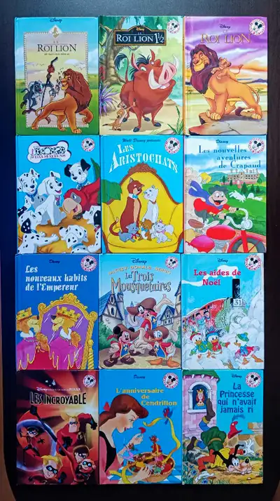 Club du livre MICKEY $4 chaques 124 Titres au choix Collection Grolier Disney Vintage Vend a l'unité...