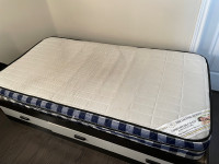 Single bed and mattress 
