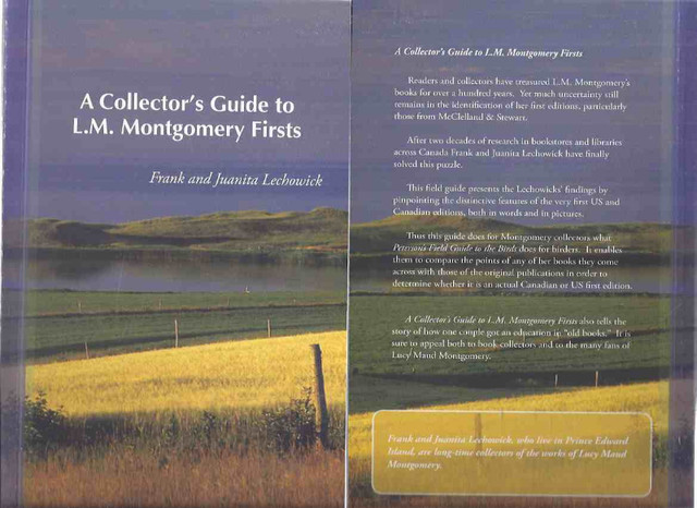 Collector's Guide to L M Montgomery Firsts 1st Edition Reference in Non-fiction in Oakville / Halton Region