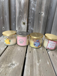 Charmed Aroma Lot Of 4 Burned Candles No Jewelry