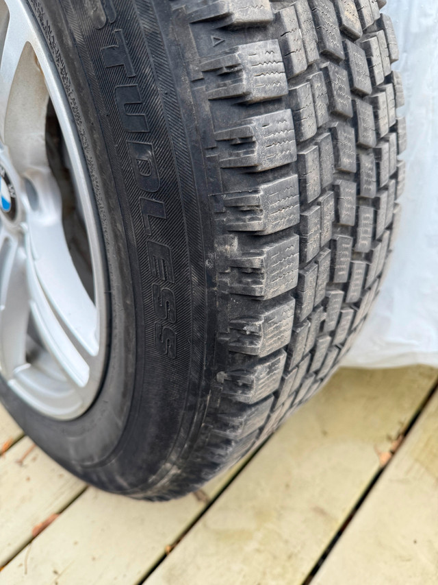 BMW OEM 17” Rims Bridgestone Blizzak Winter Tires (225/60R17) in Tires & Rims in City of Toronto - Image 2