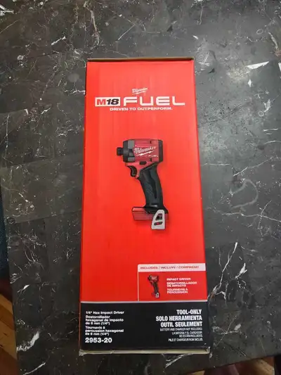 Milwaukee M18 FUEL Impact Driver 2953-20 — New in Box, View more