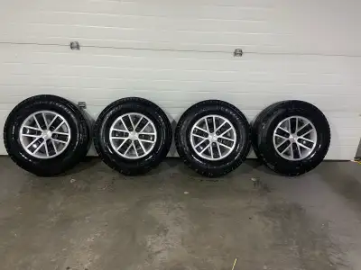 Set of 4 for sale. Tires -Bridgestone Dueller A/T -265/70/R17 -Tons of tread left. Rims -size = 17”...