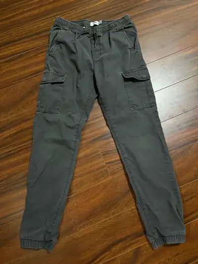 Old Navy boys XL 14/16 cargo joggers, charcoal grey, View more