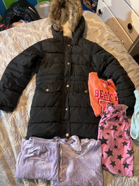 Girls 7/8 jacket & clothes
