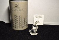 SWAROVSKI SILVER CRYSTAL Mother Rabbit Sitting Figurine