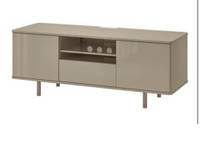 MOSTORP TV unit in high gloss beige by Ikea