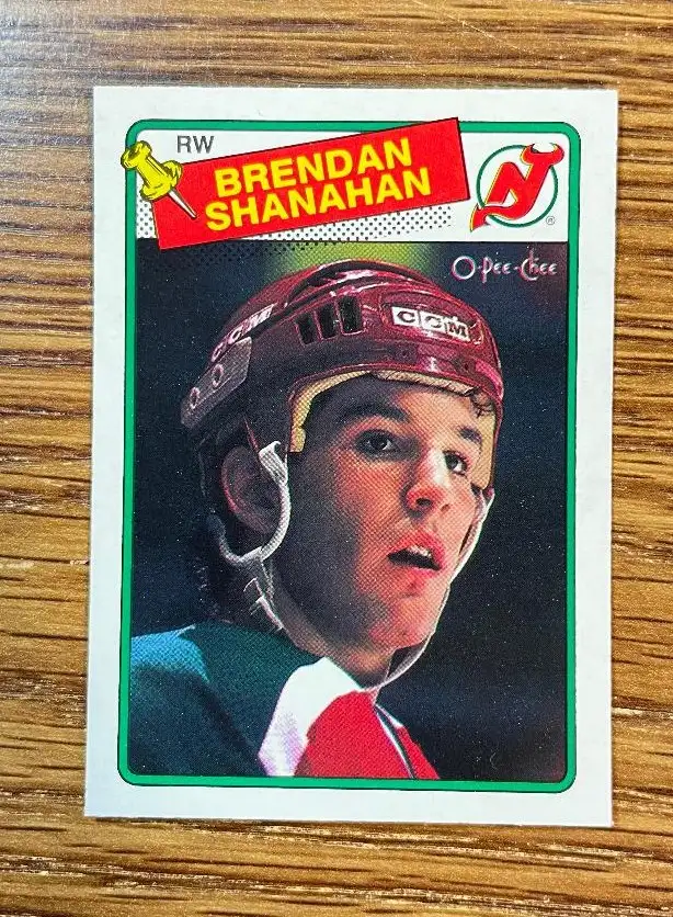 1988-89 O-Pee-Chee #122 Brendan Shanahan RC New Jersey Devils in Arts & Collectibles in Red Deer - Image 2