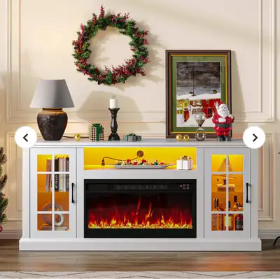Rolanstar Fireplace TV Stand, View more