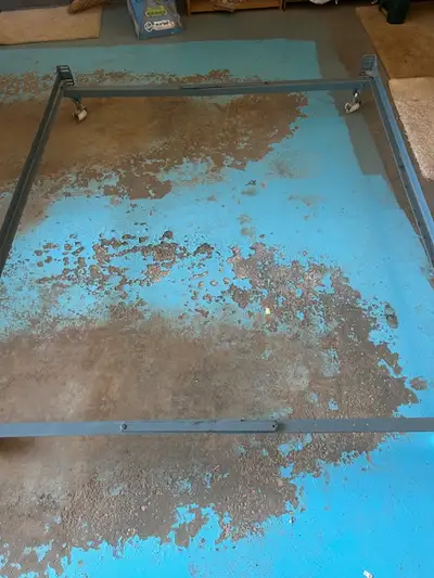 This is a mattress, boxspring and frame to give away. It came from my parents spare bedroom. It was...