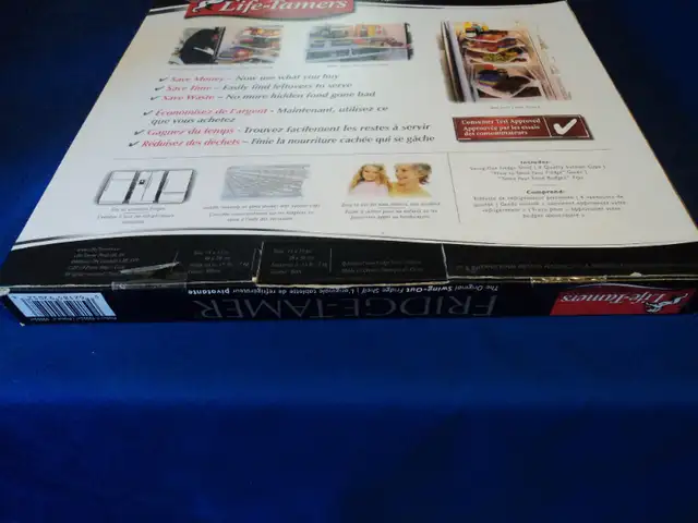 LIFE-TAMERS FRIDGE-TAMER SWING-OUT FRIDGE SHELF - SEALED in Kitchen & Dining Wares in Cowichan Valley / Duncan - Image 4