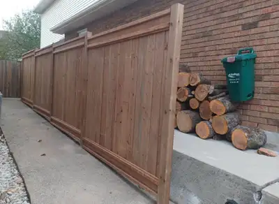 fix post fence and install fence