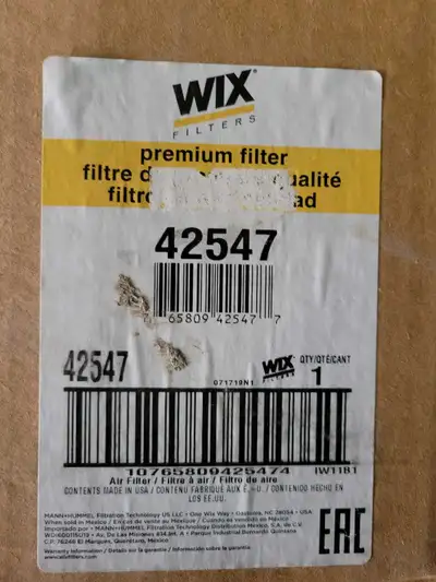 Wix 42547 Filter, View more
