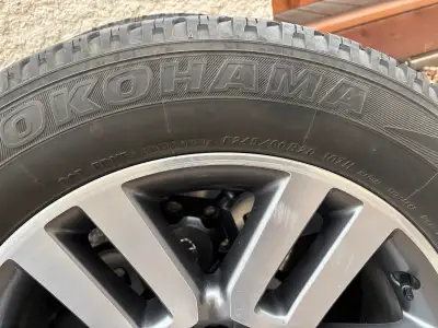 4 Slightly used Yokohama All Season Tires and Rims 245/60R20 freshly off from 2022 Toyota TRD Sport...