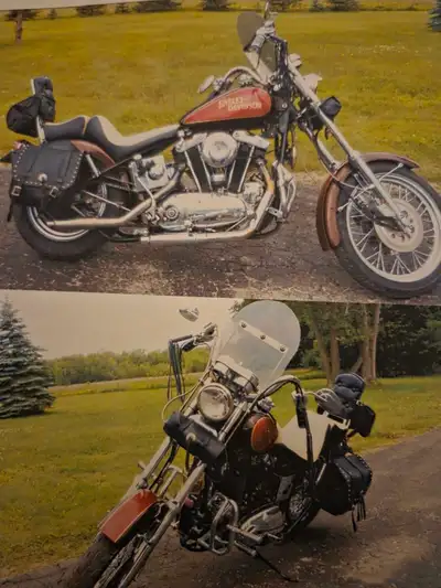 Custom bilt Ironhead,Martin frame,upgraded frontend and tank,engine rebuild apx 6500kms, 31506 on bi...
