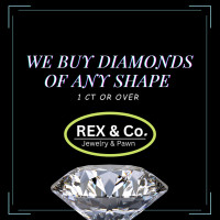 WE BUY DIAMONDS OF ALL SHAPE 1 CT AND OVER