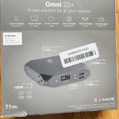$400 Omnicharge Omni 20+ Power Bank - Like New!, View more