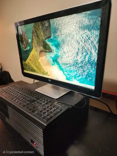 Desktop Computer w/ 24" Monitor, View more