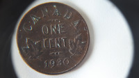 Lot de collection de .01 cents canada de 1920 a 1930