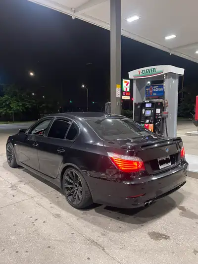 Black on black spec’d out oem shadowline RWD 535i with comfort access 6hp21 trans Tuned on mhd 7.5in...