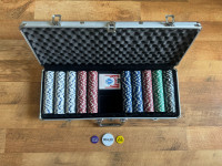 500 Poker Chips and Carrying Case