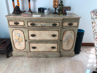 Antique solid mahogany dresser