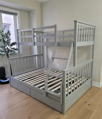 Single/Twin Over Double/Full Convertible Bunk Bed, View more