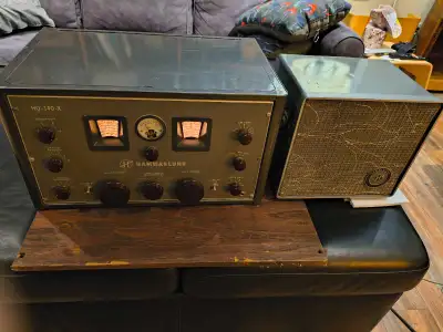Hammarlund HQ-140-X Shortwave Tube Receiver + S-200 Speaker, View more