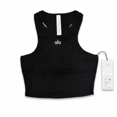 Alo Yoga Aspire Tank Woman's Size M Black New Activewear, View more