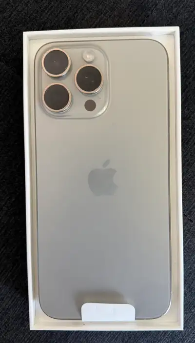 iPhone 15 Pro Max Natural Titanium 256GB, View more