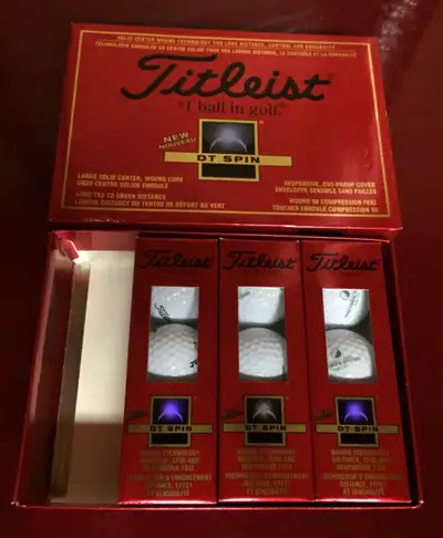 New Golf Balls Titleist DT Spin 9 New in Box For Sale, View more