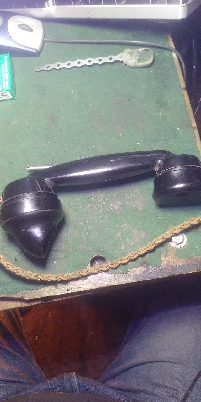1930s -1950s Vintage handset and cable  in Home Phones & Answering Machines in Stratford