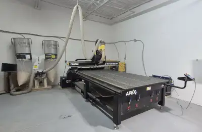2022, MULTICAM, APEX 1R, 60" X 120", CNC ROUTER, 10 HP, 24,000 RPM, SPINDLE, 10 STATION TOOL CHANGER...