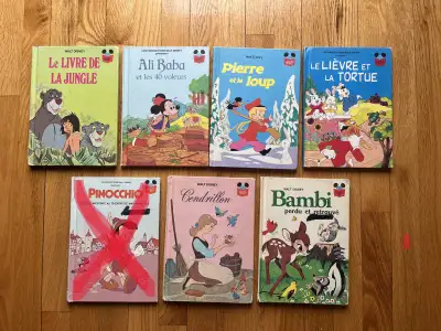 VINTAGE : LIVRES ENFANT * LES LIVRES MERVEILLEUX DE MICKEY * (4$ch/18$ le lot de 6 livres ) COLLECTI...