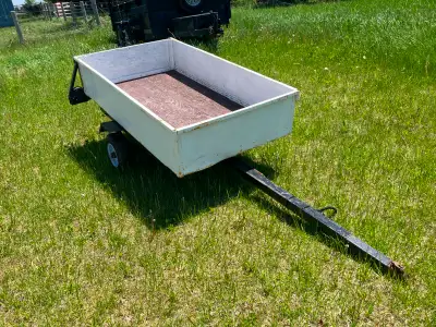 Great little utility trailer, with working lights, on a recently repaired steel frame. Comes with ow...