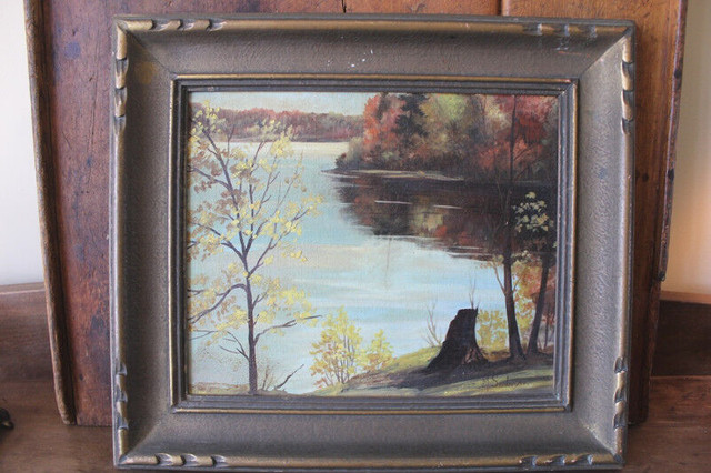 Old River Scene Painting in Arts & Collectibles in London