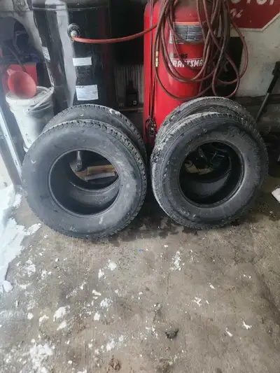 Firestone tires Between 8-9/32 tread depth. Going to a bigger size Need gone asap